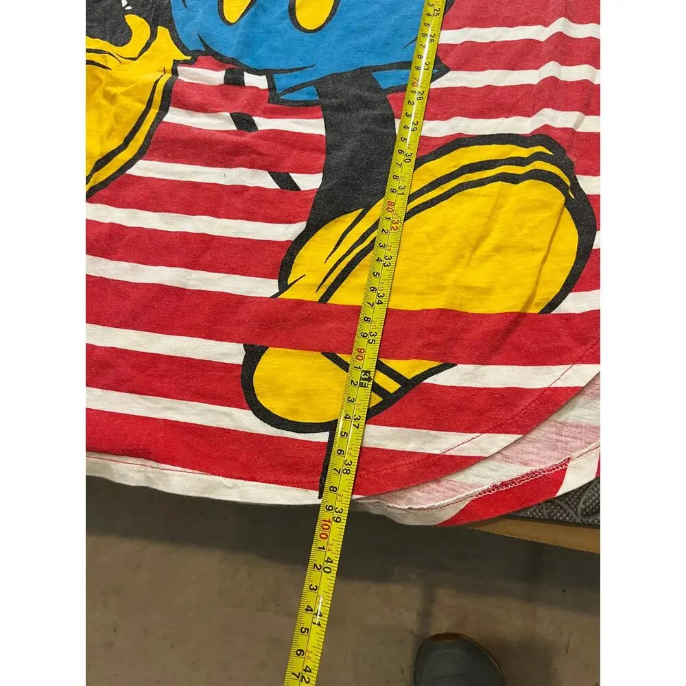 RARE Vintage Mickey‎ Mouse Disney Single Stitch Nigh Gown Shirt AOP OS